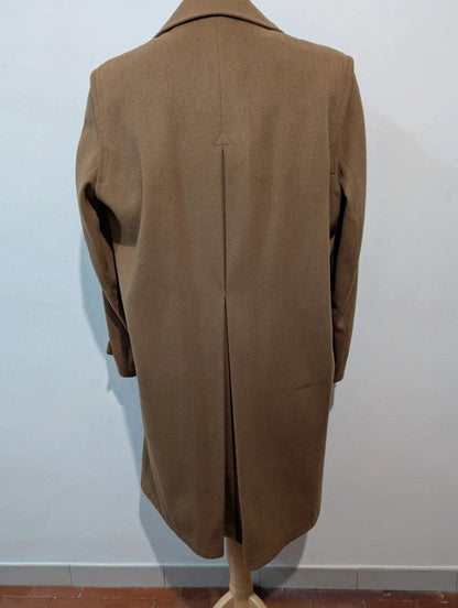 Formidable manteau loden camel en laine