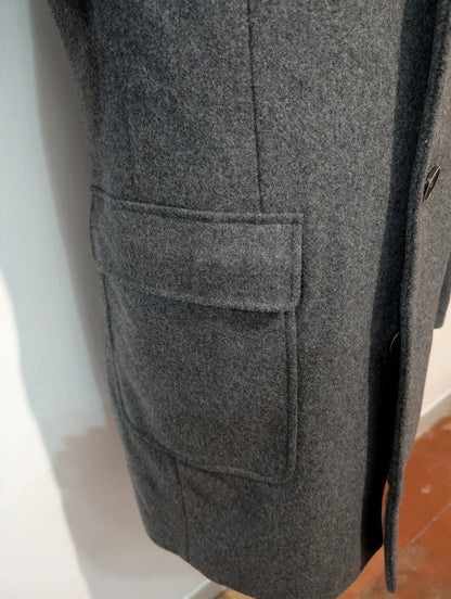 Magnifique manteau polo coat gris en laine
