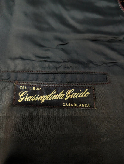 Exceptionnelle veste noire en laine