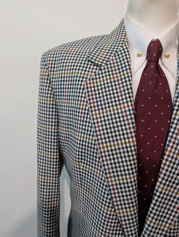 Chouette veste a carreaux en laine