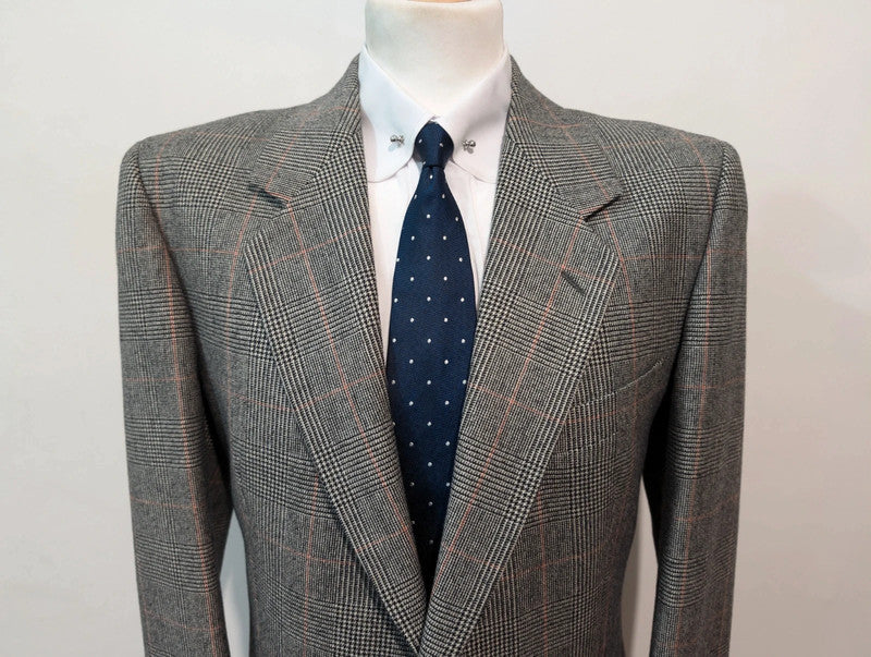 Glen plaid flannel suit