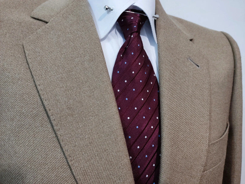 Beige brown flanel suit (Copie)