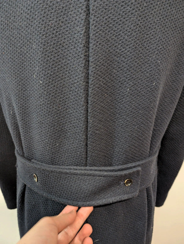 Navy polo coat