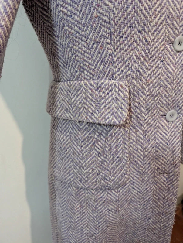 Sublime manteau femme violet lila en laine