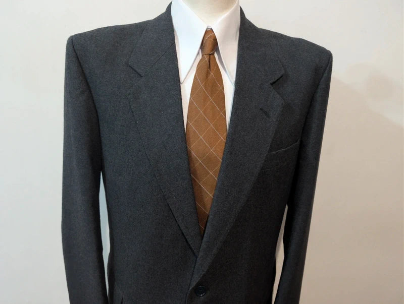 Classique veste grise en flanelle lourdes