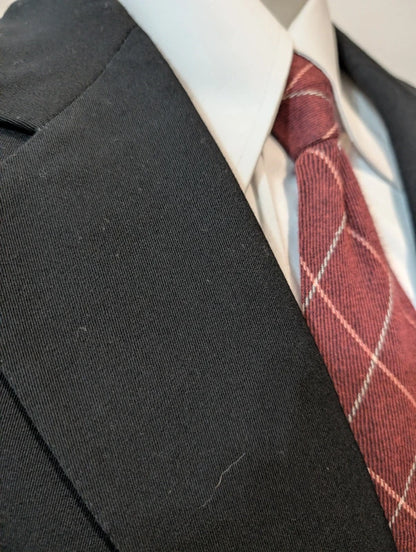 Magnifique costume noir en laine