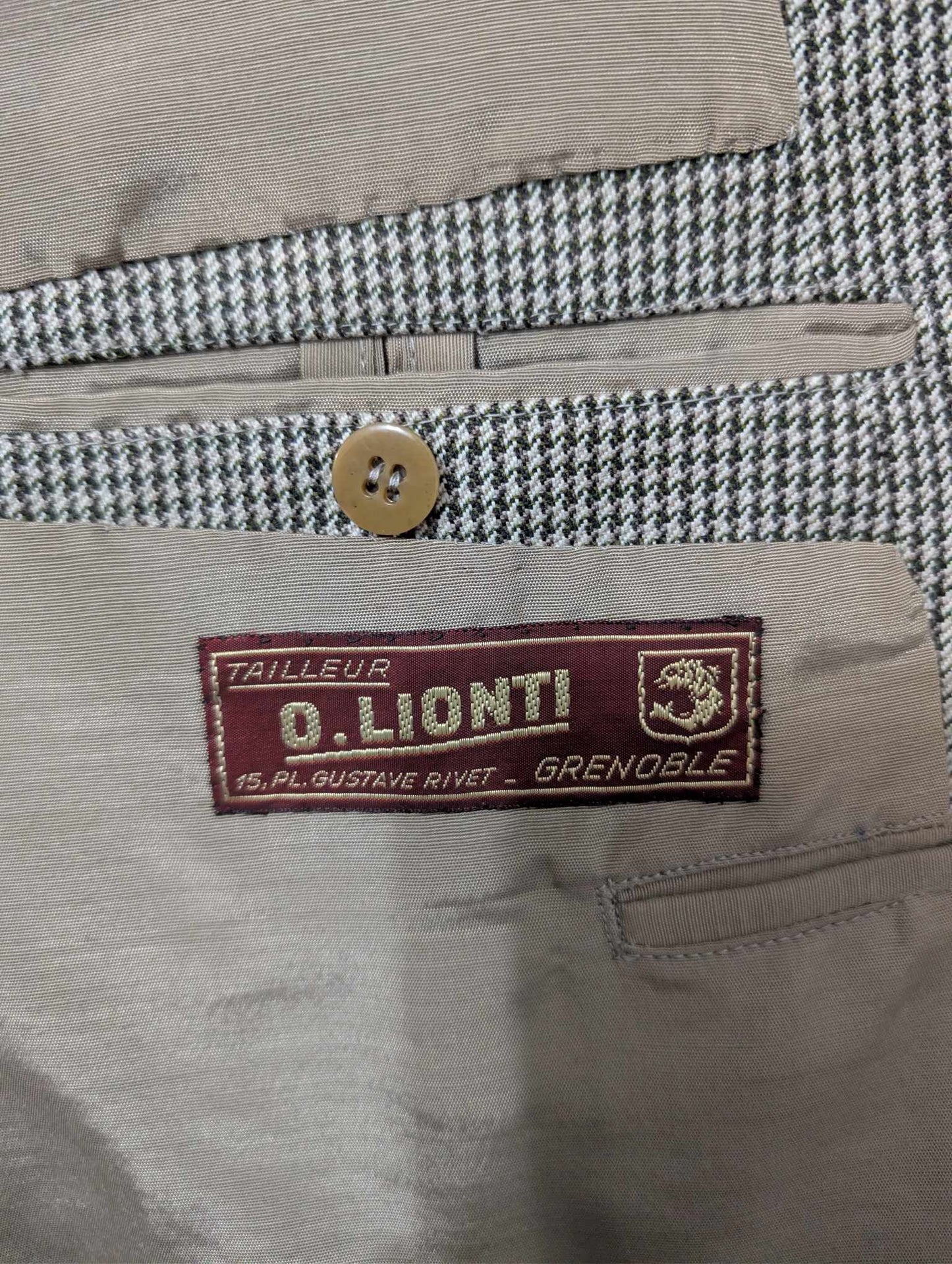 Superbe costume gris en laine