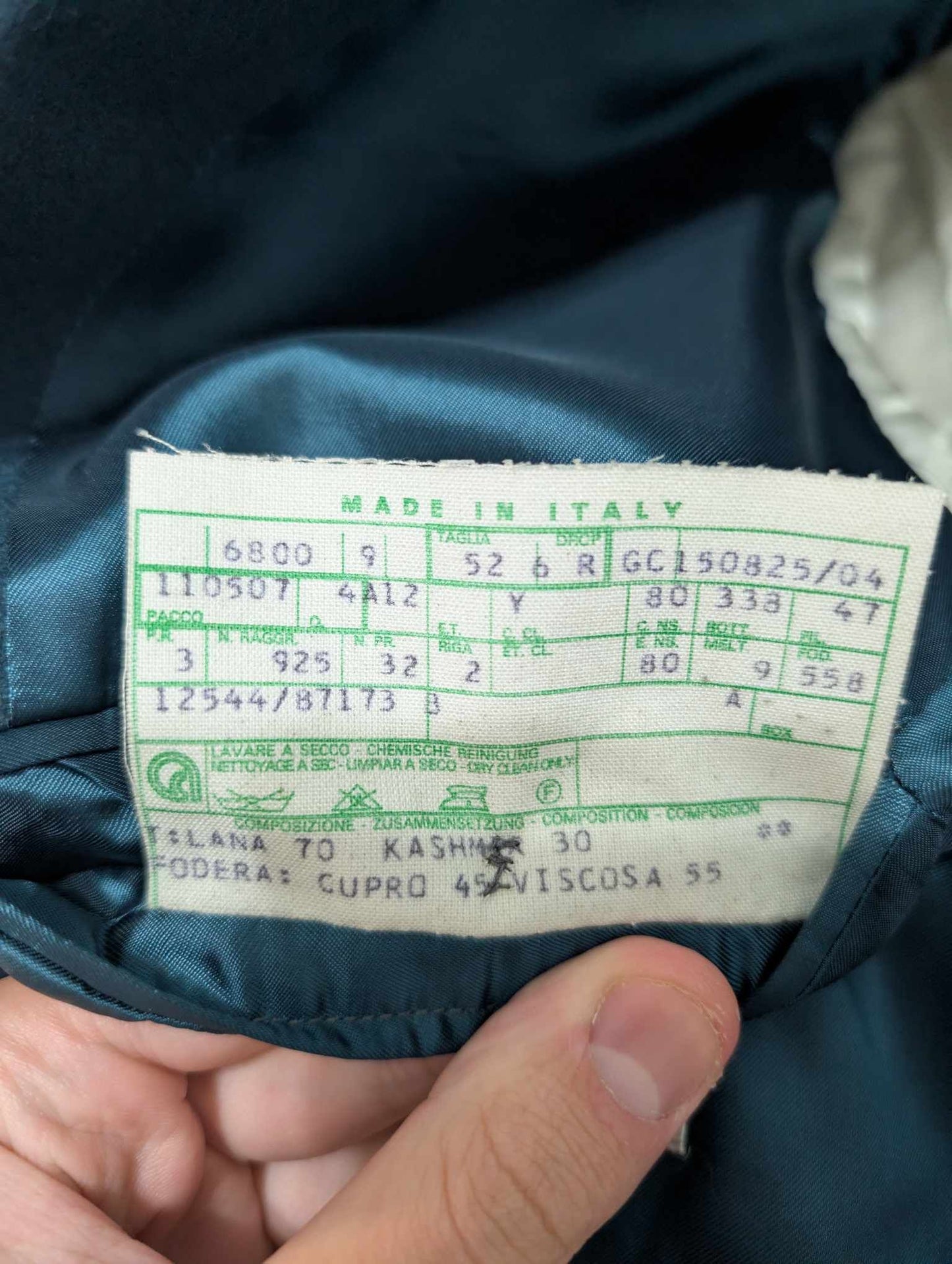 Mignonne veste verte bleu en flanelle de laine