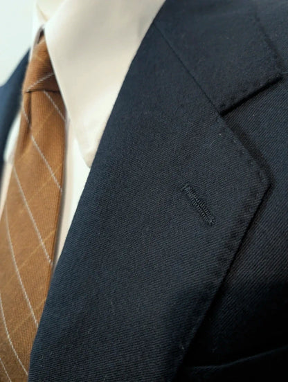 Marineblaue Flanelljacke