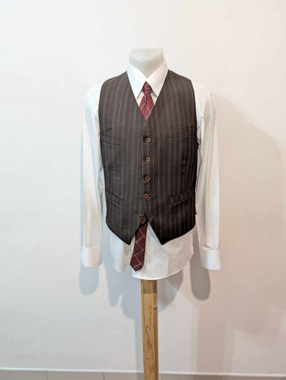 Fabuleux costume 3 pièces pinstripe en laine