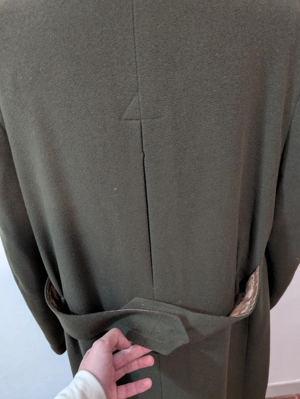 Merveilleux manteau vert en laine