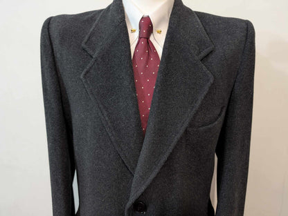 Classique manteau gris anthracite en laine