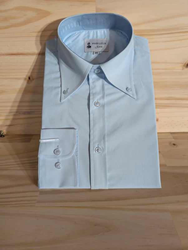 Cotton shirt with 10cm American collar