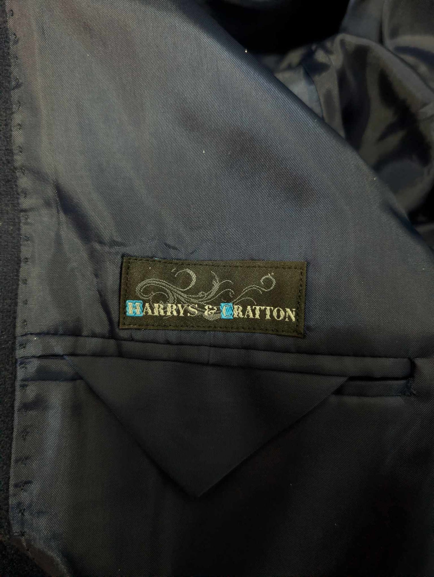 Mignon manteau bleu marine en laine