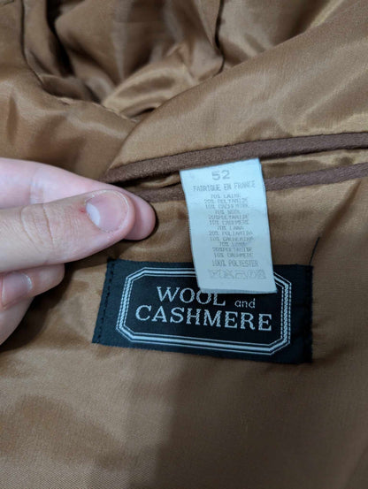 majestueuse veste marron en flanelle