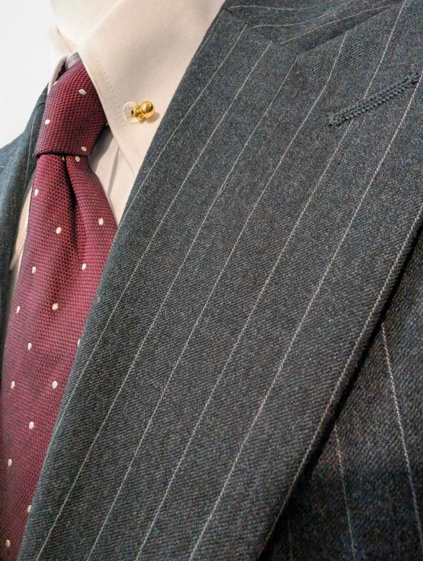 Terrifiant costume pinstripe en flanelle