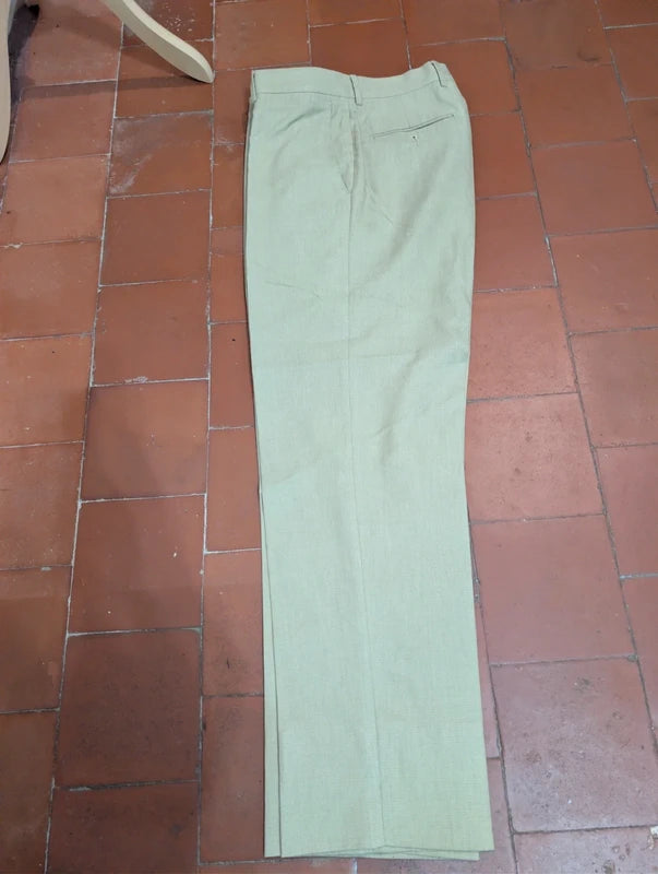 SIZE 42FR Cream wool trousers