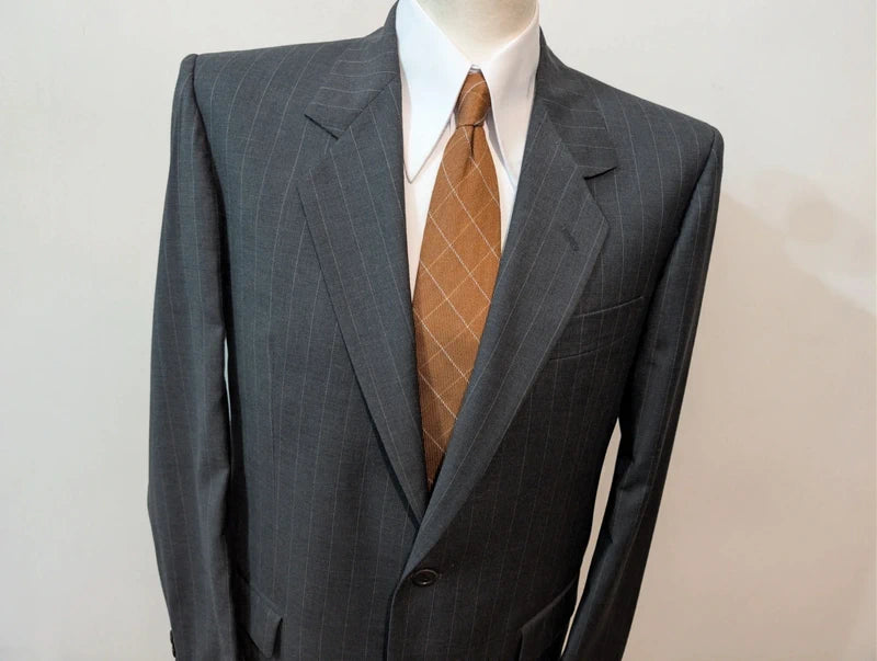 Dazzling wool pinstripe suit