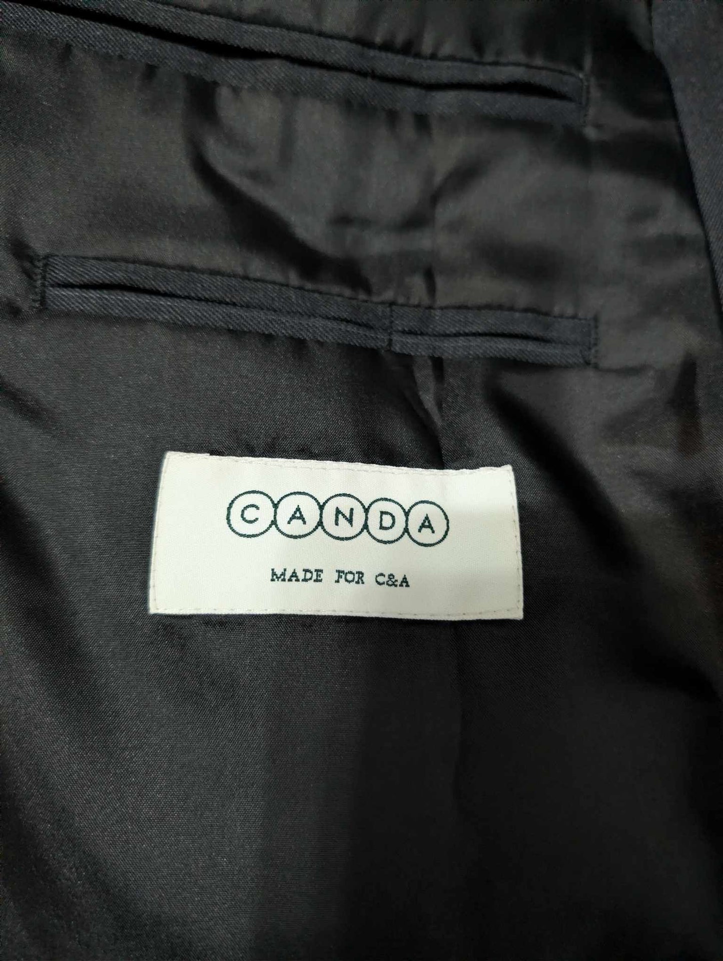 Terrifiant costume croisé pinstripe en laine