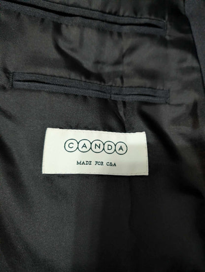 Terrifiant costume croisé pinstripe en laine