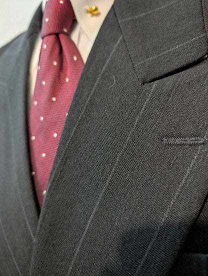 Effroyable costume croisé chalkstripe en laine