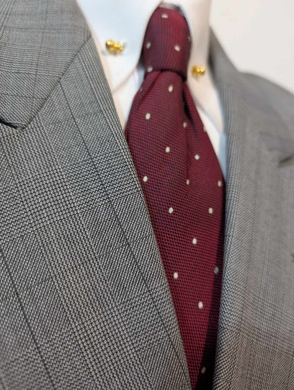 Impressionnant costume croisé de couleurs gris en laine