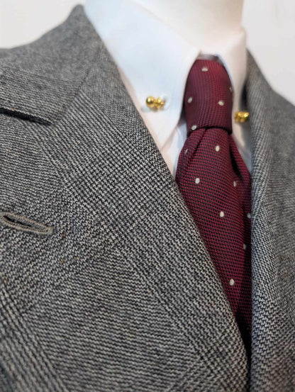 Ancien costume croisé bespoke en flanelle