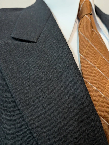 Fabuleux costume croisé gris en laine