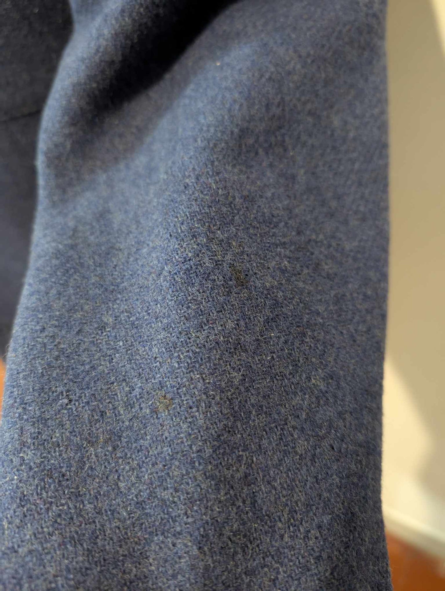 Lumineuse veste bleu en tweed