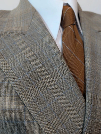 Fabelhafter grauer Zweireiheranzug aus Wolle