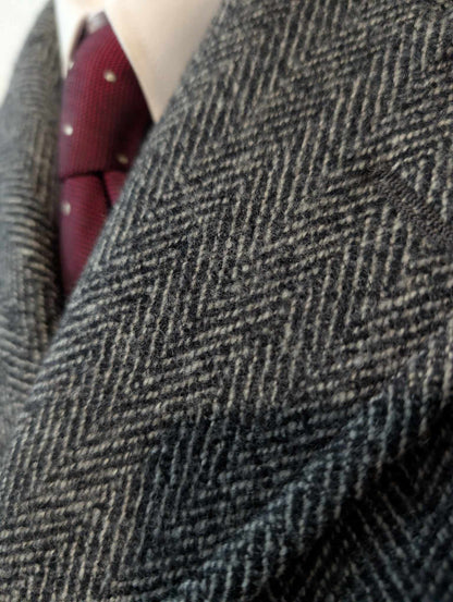 Redoutable manteau gris à chevron