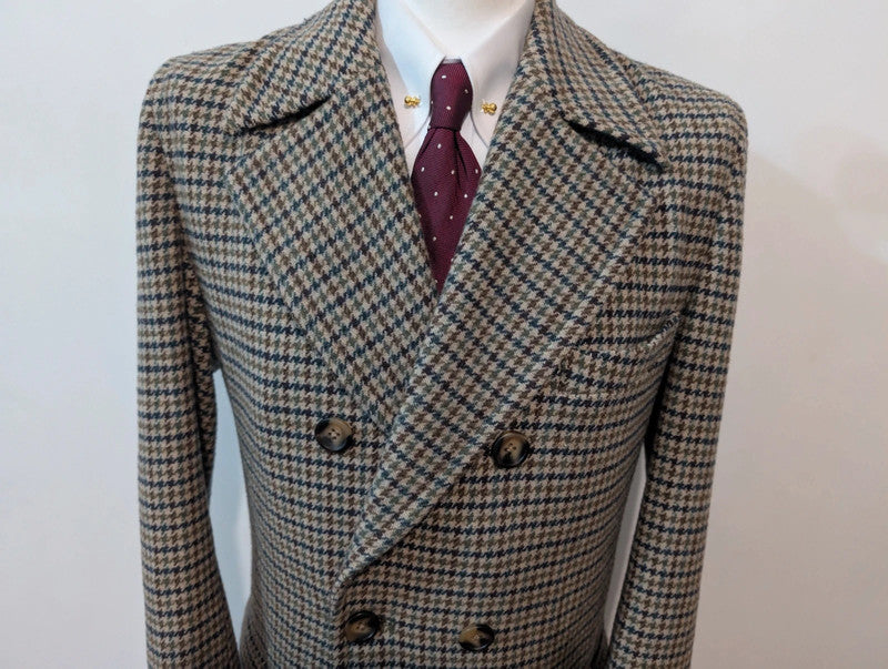 Agréable manteau polo coat en tweed