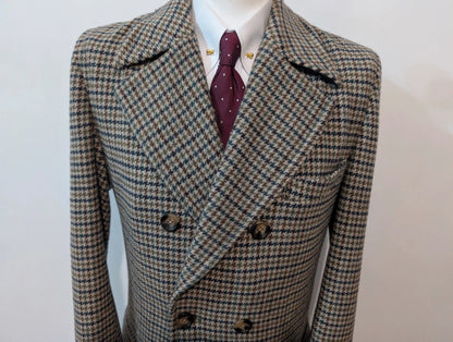 Agréable manteau polo coat en tweed