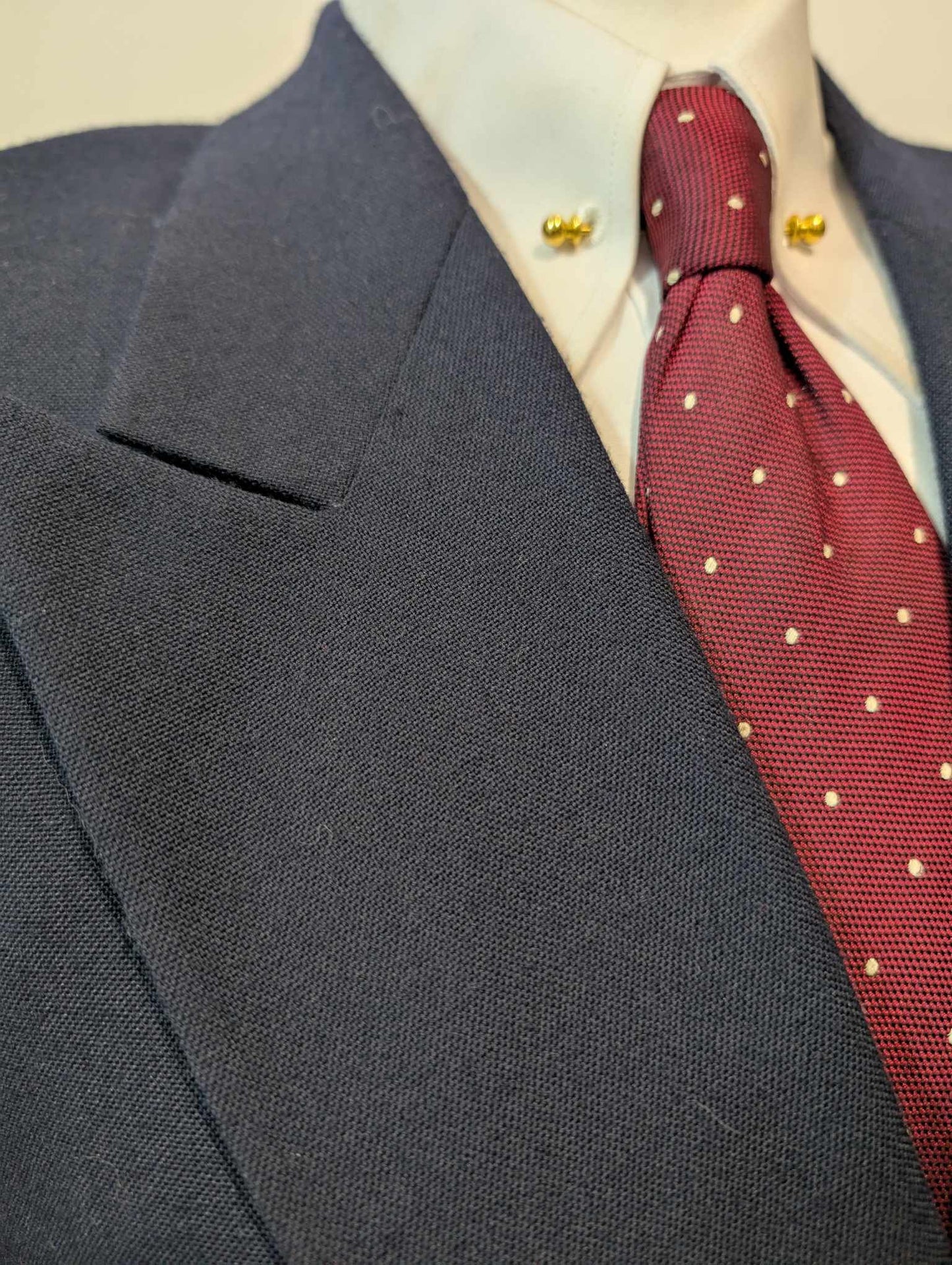 Chouet costume croisé bleu marine en laine