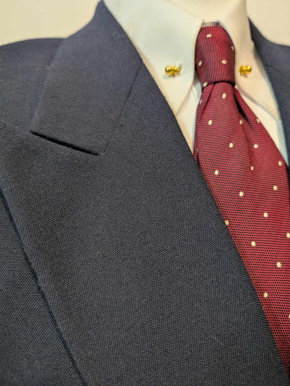 Chouet costume croisé bleu marine en laine