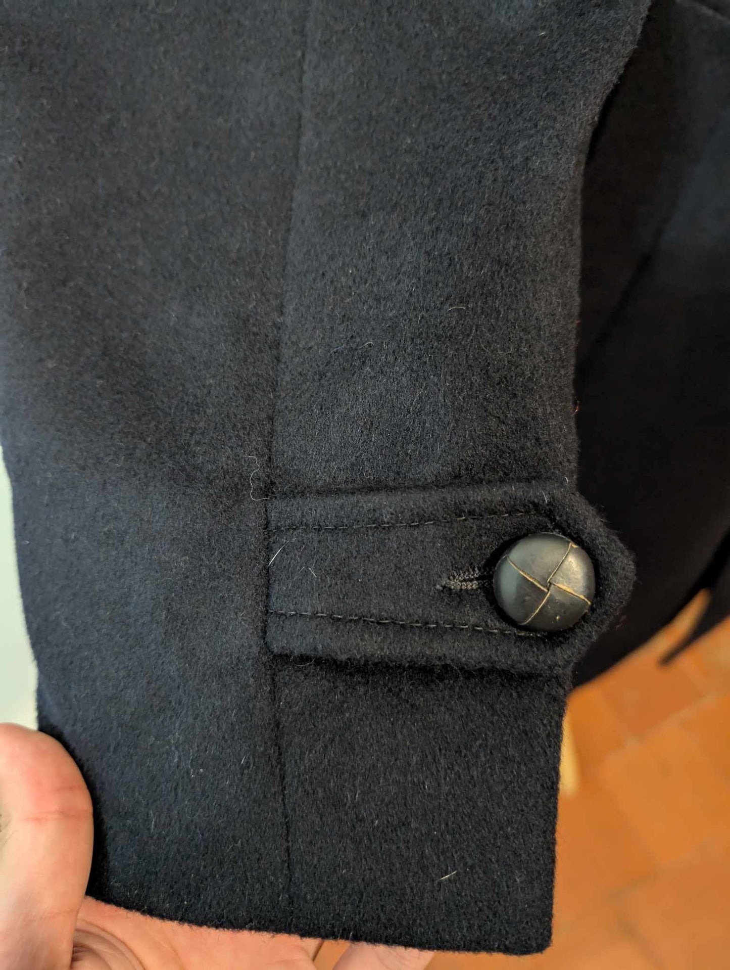 Fabuleux manteau loden de couleur bleu marine