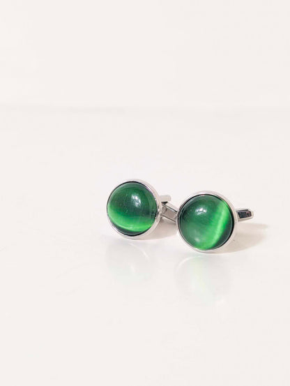 Emerald Green Vintage Cufflinks