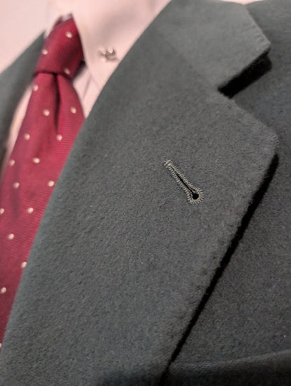 Gentille veste verte en flanelle