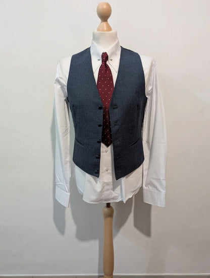 Élégant costume 3 pièces en flanelle