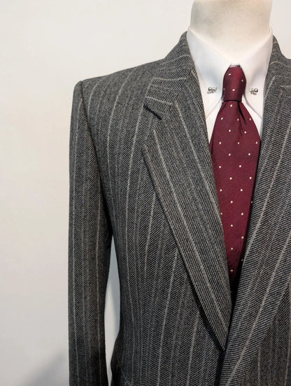 Wonderful pinstripe suit in heavy flannel