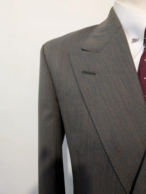 Beautiful gray double-breasted suit