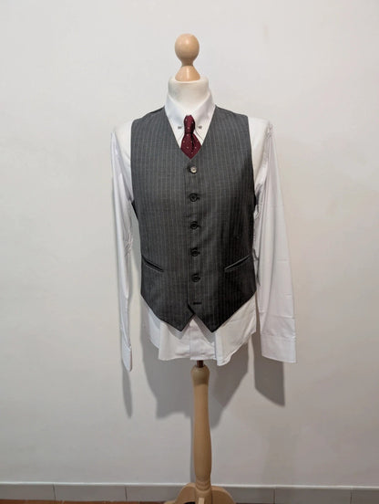 Légendaire costume 3 piece pinstripe en laine legere