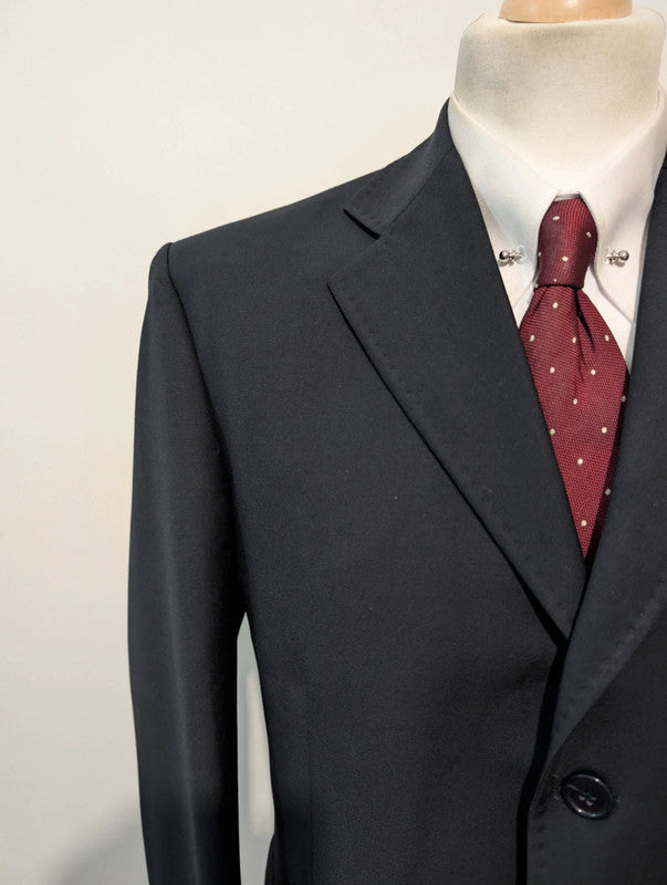Classique costume bleu marine en laine