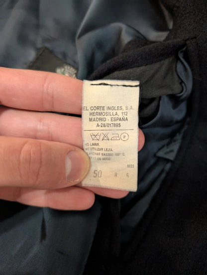 Incroyable manteau bleu marine en cachemire