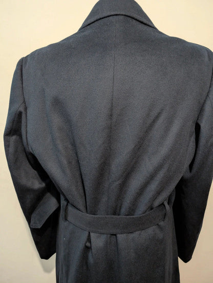 Incroyable trench bleu marine en laine