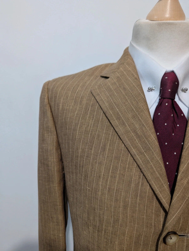 Spectaculaire costume pinstripe en lin