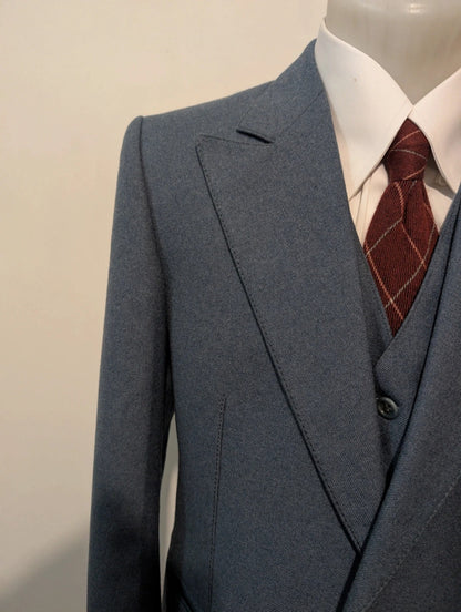 Mystérieux costume 3 piece en flanelle lourde