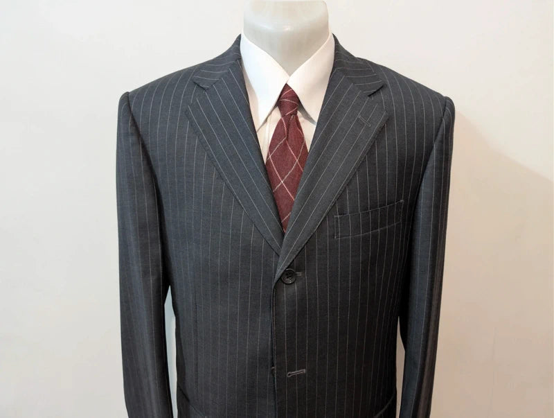Elegant pinstripe wool suit