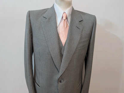 Eleganter 3-teiliger Anzug aus Hahnentritt