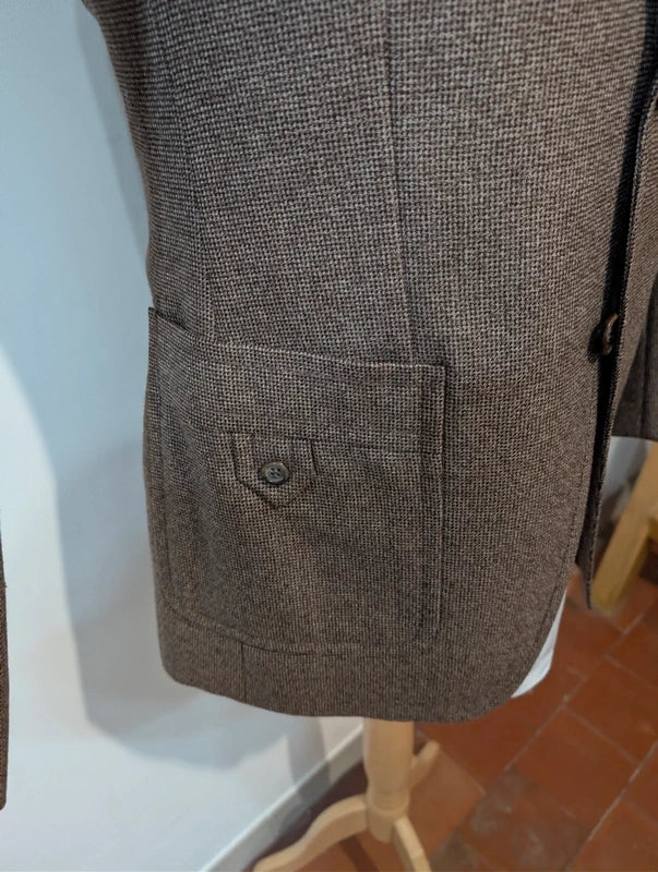 Elegante braune Tweed-Jacke